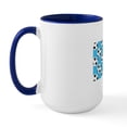thumbnail image 1 of CafePress - Soccer Ball Pattern (Blue - 15 oz Ceramic Large White Novelty Mug, 1 of 4