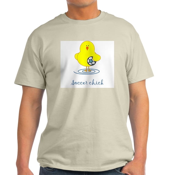 CafePress - Soccer Chicks Ash Grey T Shirt - Men's Classic Graphic T-Shirt