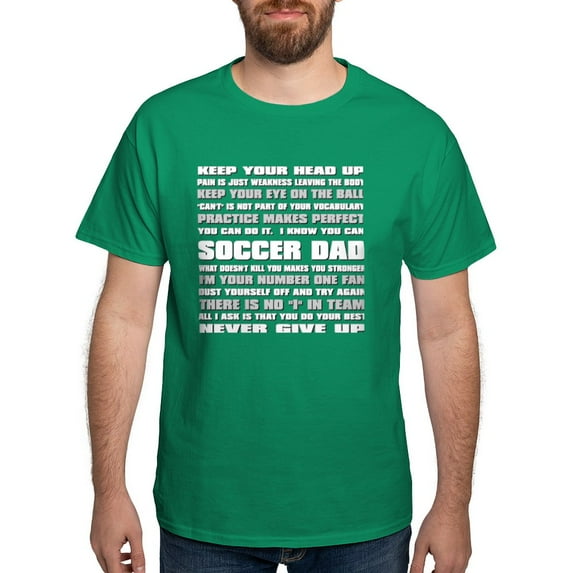 CafePress - Soccer Dad Quotes Dark T Shirt - Men's Classic Graphic Cotton T-Shirt