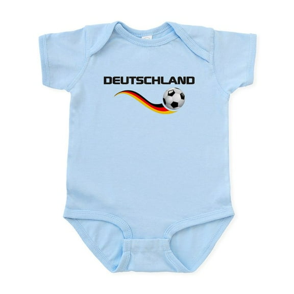CafePress - Soccer Deutschland 1 Body Suit - Baby Light Bodysuit, Size Newborn - 24 Months