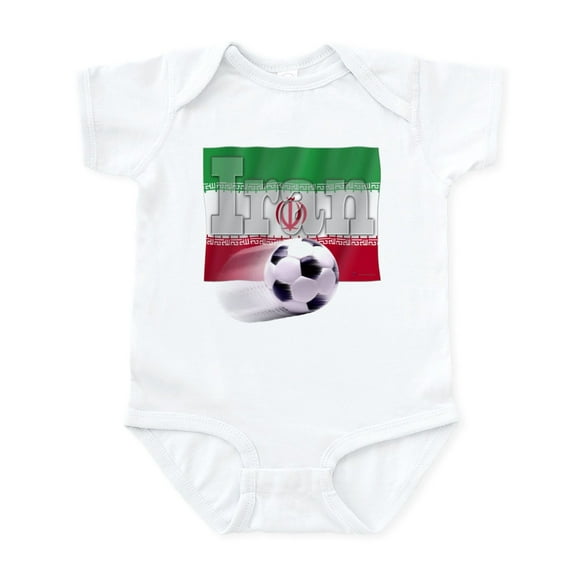 CafePress - Soccer Flag Iran Infant Bodysuit - Baby Light Bodysuit, Size Newborn - 24 Months
