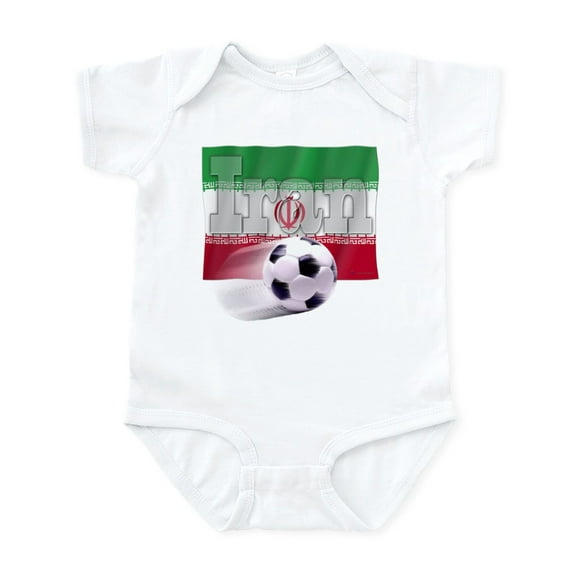 CafePress - Soccer Flag Iran Infant Bodysuit - Baby Light Bodysuit, Size Newborn - 24 Months
