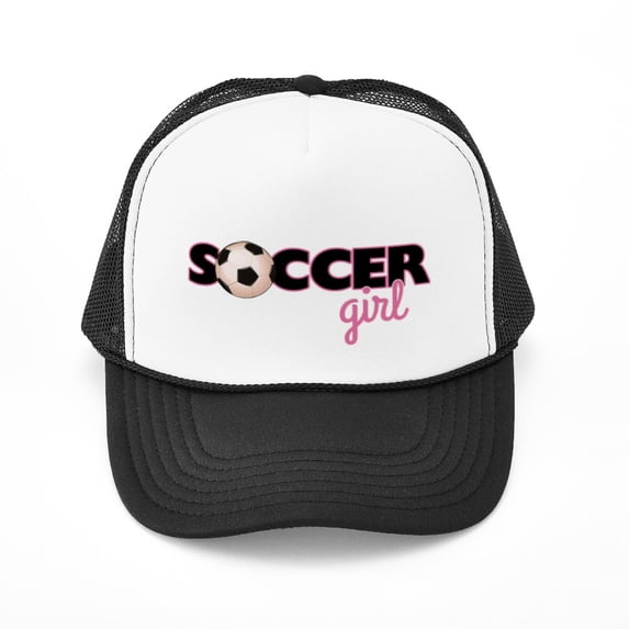 CafePress - Soccer Girl - Adjustable Unisex Printed Trucker Hat with Mesh Back
