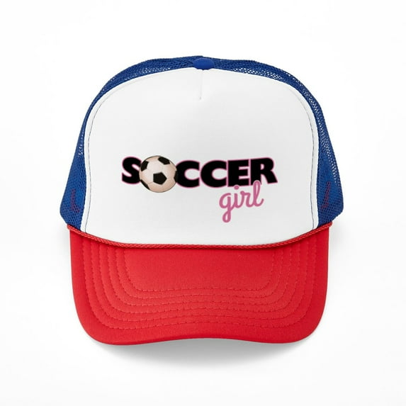 CafePress - Soccer Girl - Adjustable Unisex Printed Trucker Hat with Mesh Back