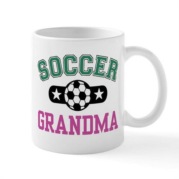 CafePress - Soccer Grandma Mug - 11 oz Ceramic Mug - Novelty Coffee Tea Cup