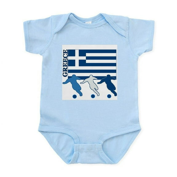 CafePress - Soccer Greece Infant Bodysuit - Baby Light Bodysuit, Size Newborn - 24 Months