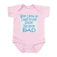 thumbnail image 1 of CafePress - Soccer Just Like Dad Blue Infant Creeper - Baby Light Bodysuit, Size Newborn - 24 Months, 1 of 4