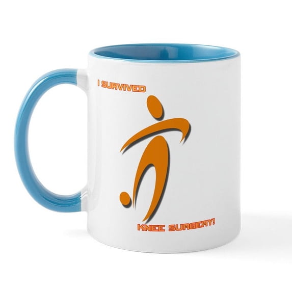CafePress - Soccer Knee Tr Mugs - 11 oz Ceramic Mug - Novelty Coffee Tea Cup