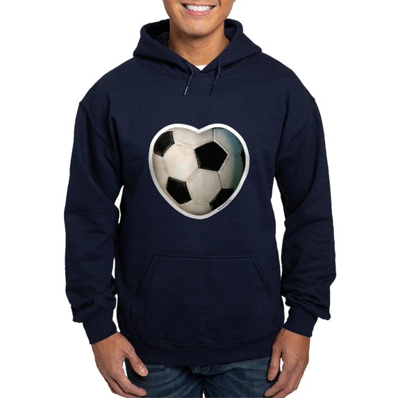 CafePress - Soccer Love Hoodie (Dark) - Pullover Hoodie, Classic, Comfortable Hooded Sweatshirt