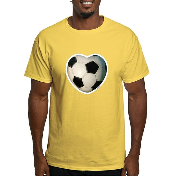 CafePress - Soccer Love Light T Shirt - Men's Classic Graphic T-Shirt