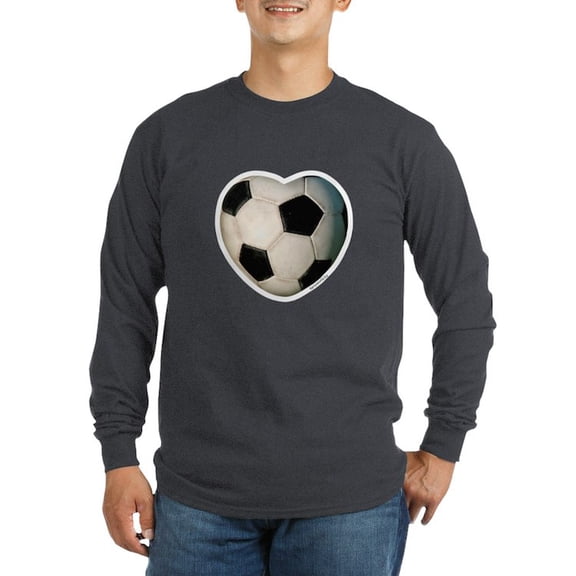 CafePress - Soccer Love Long Sleeve Dark T Shirt - Long Sleeve Dark T-Shirt