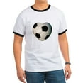 thumbnail image 1 of CafePress - Soccer Love Ringer T - 100% Cotton Ringed T-Shirt, 1 of 4