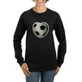 thumbnail image 1 of CafePress - Soccer Love Women's Long Sleeve Dark T Shirt - Women's Long Sleeve Graphic Tee Casual Fit, 1 of 4