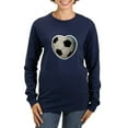 thumbnail image 1 of CafePress - Soccer Love Women's Long Sleeve Dark T Shirt - Women's Long Sleeve Graphic Tee Casual Fit, 1 of 4