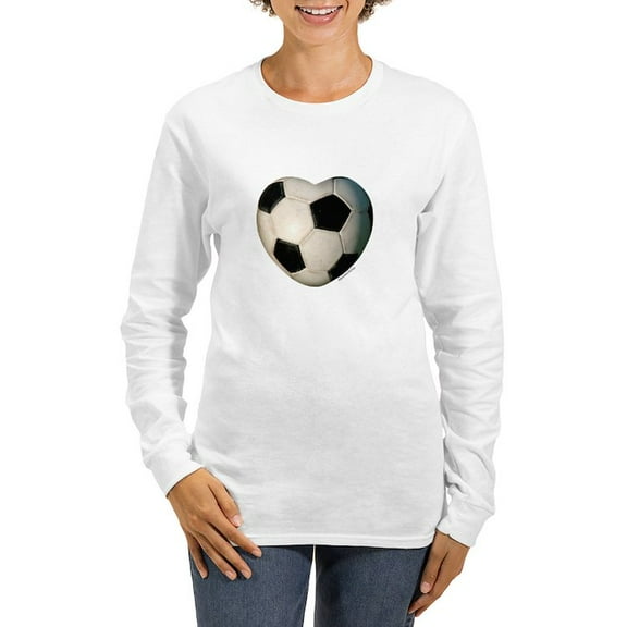CafePress - Soccer Love Women's Long Sleeve T Shirt - Women's Long Sleeve Graphic Casual T-Shirt