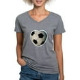 thumbnail image 1 of CafePress - Soccer Love Women's V Neck Dark T Shirt - Women's V-Neck Dark T-Shirt, 1 of 4