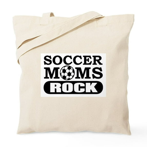 CafePress - Soccer Moms Rock Tote Bag - Unisex Canvas Tote Bag, Beige, 1-Piece