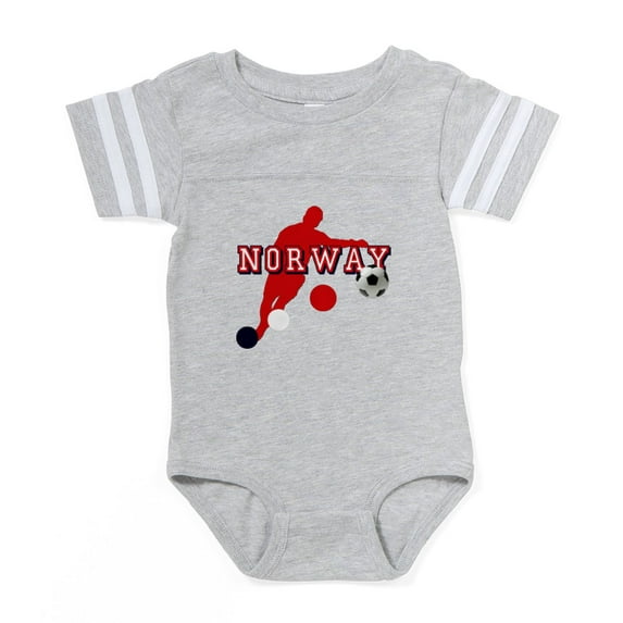 CafePress - Soccer Player Norway - Cute Infant Baby Football Bodysuit