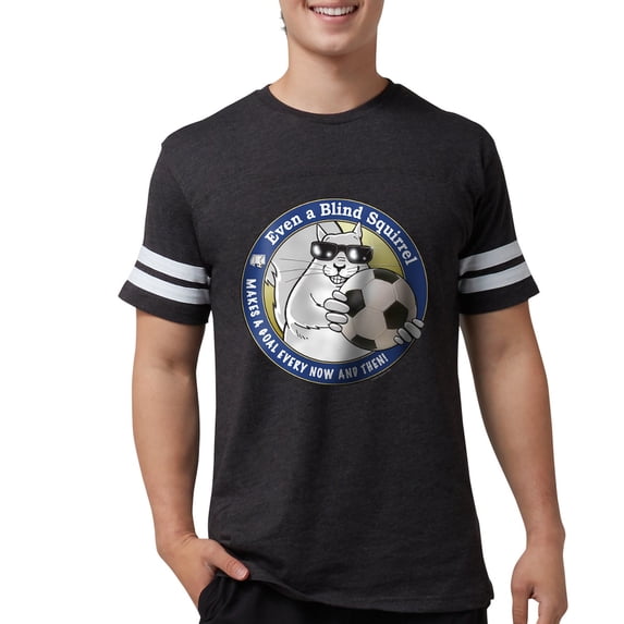CafePress - Soccersquirrel Men's Football T Shirt - Mens Football Shirt