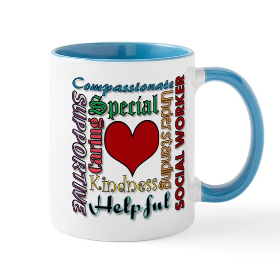 CafePress - Social Worker Mugs - 11 oz Ceramic Mug - Novelty Coffee Tea Cup