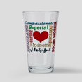 thumbnail image 1 of CafePress - Social Worker - Pint Glass, Drinking Glass, 16 oz. CafePress, 1 of 4