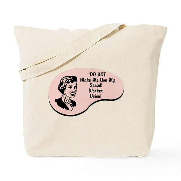 CafePress - Social Worker Voice Tote Bag - Unisex Canvas Tote Bag, Beige, 1-Piece