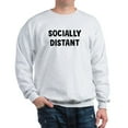 thumbnail image 1 of CafePress - Socially Distant - Crew Neck Sweatshirt, 1 of 4