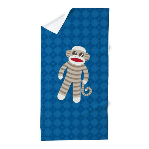 CafePress - Sock Monkey - Large Beach Towel, Soft 30"x60" Towel with Unique Design