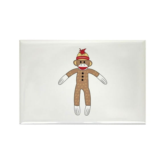 CafePress - Sock Monkey Magnets - Rectangle Magnet, 2"x3" Refrigerator Magnet