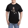 thumbnail image 1 of CafePress - Sock Monkey Men's Dark Pajamas - Men's Dark Loose Fit Cotton Pajama Set, 1 of 7