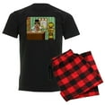 thumbnail image 1 of CafePress - Sock Monkey Steampunk Scientist Men's Dark Pajamas - Men's Dark Loose Fit Cotton Pajama Set, 1 of 7