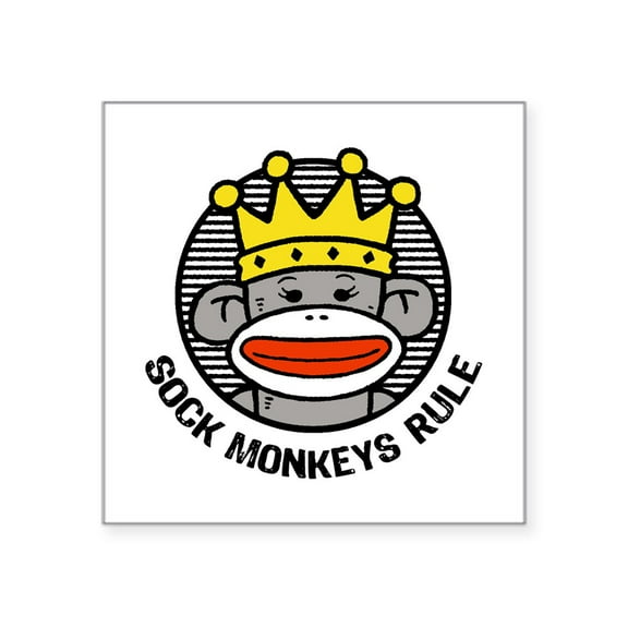 CafePress - Sockmonkeysrule546 - Square Sticker 3" x 3"