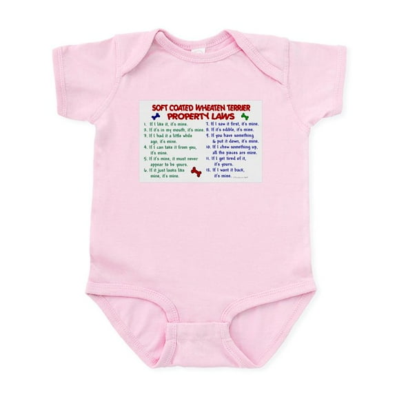 CafePress - Soft Coated Wheaten Terrier Property Laws 2 Infant - Baby Light Bodysuit, Size Newborn - 24 Months