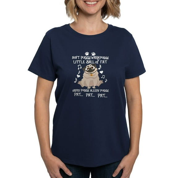 CafePress - Soft Puggy Warm Puggy T Shirt T Shirt - Women's Traditional Fit Dark T-Shirt