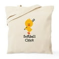 thumbnail image 1 of CafePress - Softball Chick Tote Bag - Unisex Canvas Tote Bag, Beige, 1-Piece, 1 of 8
