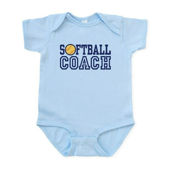 CafePress - Softball Coach Infant Bodysuit - Baby Light Bodysuit, Size Newborn - 24 Months