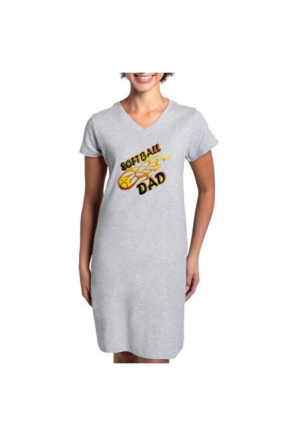 - Softball Dad (Flame) Copy - Women's Nightshirt