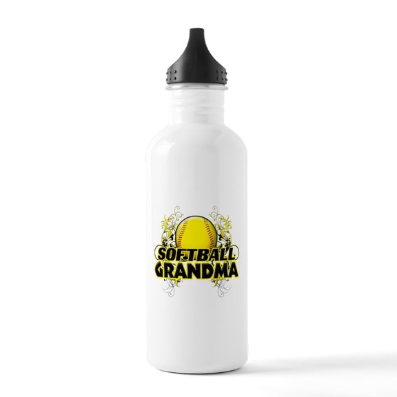 CafePress - Softball Grandma (Cross) Stainless Water Bottl - Stainless Steel Water Bottle, Sports Bottle, 1.0L