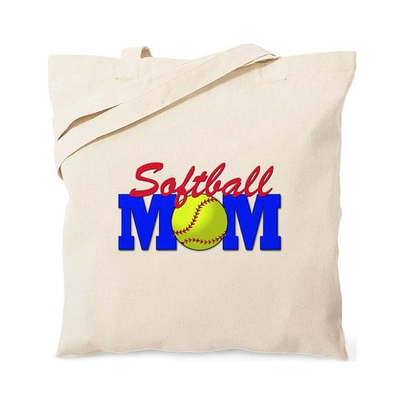 CafePress - Softball MOM Tote Bag - Unisex Canvas Tote Bag, Beige, 1-Piece
