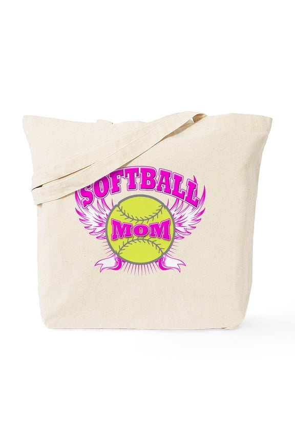 - Softball Mom Tote Bag - Unisex Canvas Tote Bag, Beige, 1-Piece
