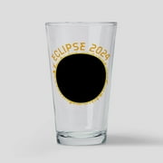 CafePress - Solar Eclipse 2024 - Pint Glass, Drinking Glass, 16 oz. CafePress