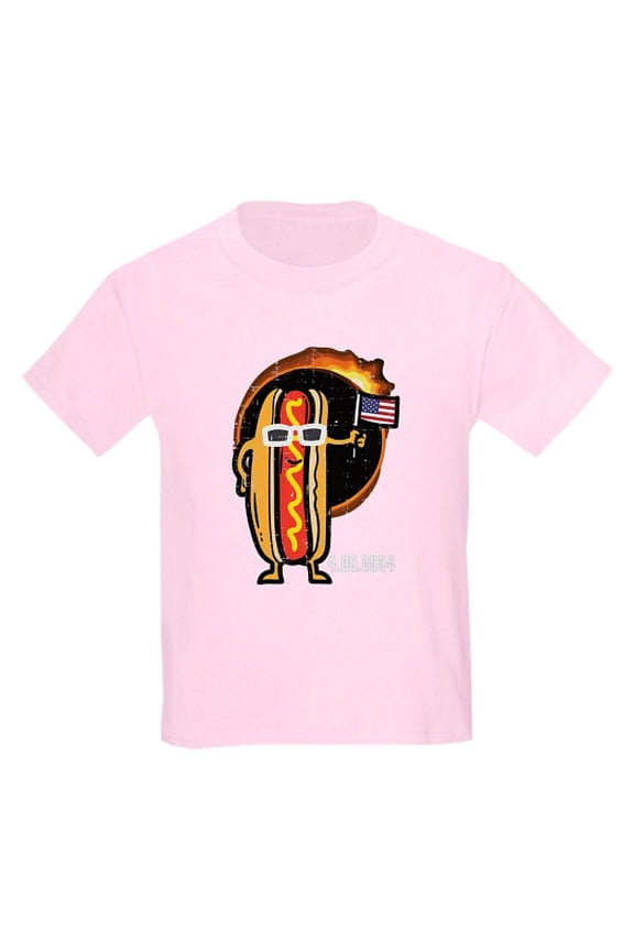 - Solar Eclipse Hotdog US Flag 4.08.24 Men Boys Kids Kids T Shirt - Classic Kids Graphic, Short Sleeve T-Shirt