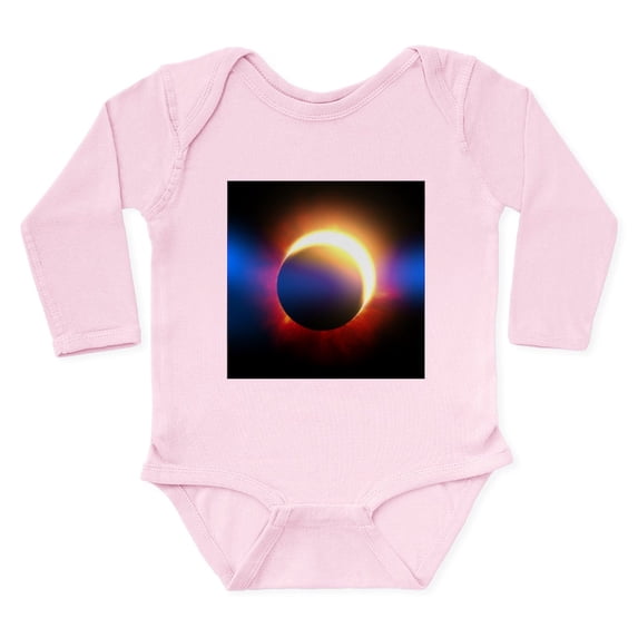 CafePress - Solar Eclipse Long Sleeve Infant Bodysuit - Long Sleeve Cotton Baby Bodysuit