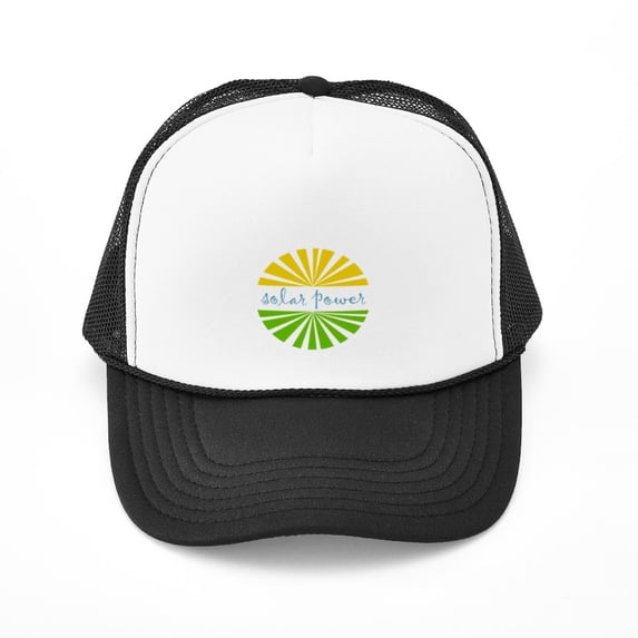 CafePress - Solar Power - Adjustable Unisex Printed Trucker Hat with Mesh Back