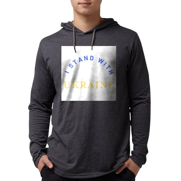 CafePress - Solidarity With UKRAINE Long Sleeve T Shirt - Mens Hooded Shirt