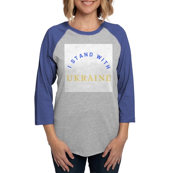 CafePress - Solidarity With UKRAINE Long Sleeve T Shirt - Womens Baseball Tee