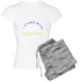 thumbnail image 1 of CafePress - Solidarity With UKRAINE Pajamas - Women's Short Sleeve Print T-Shirt and Pants Light Cotton Pajama Set, 1 of 7
