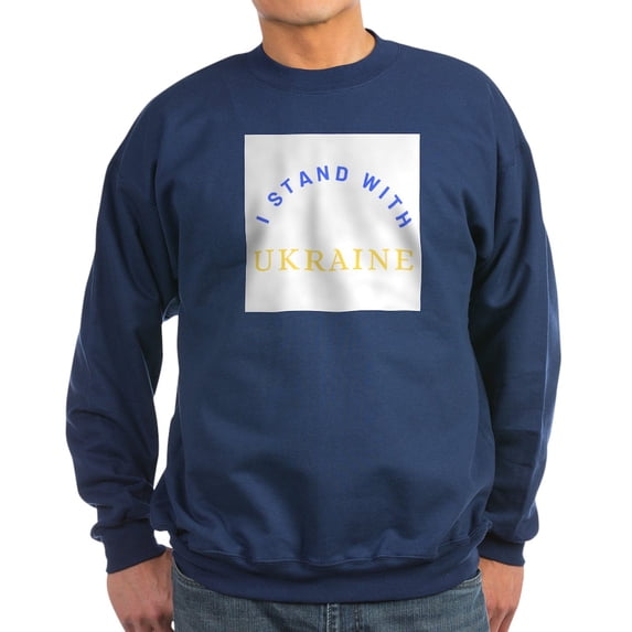 CafePress - Solidarity With UKRAINE Sweatshirt - Classic Crew Neck Sweatshirt