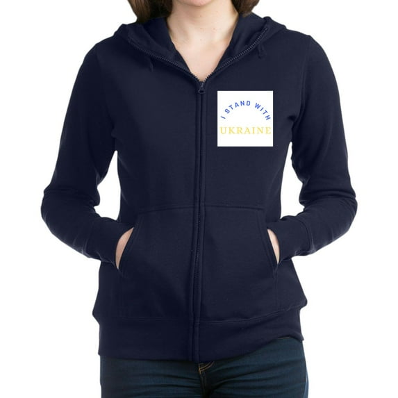 CafePress - Solidarity With UKRAINE Sweatshirt - Women's Zip Hoodie