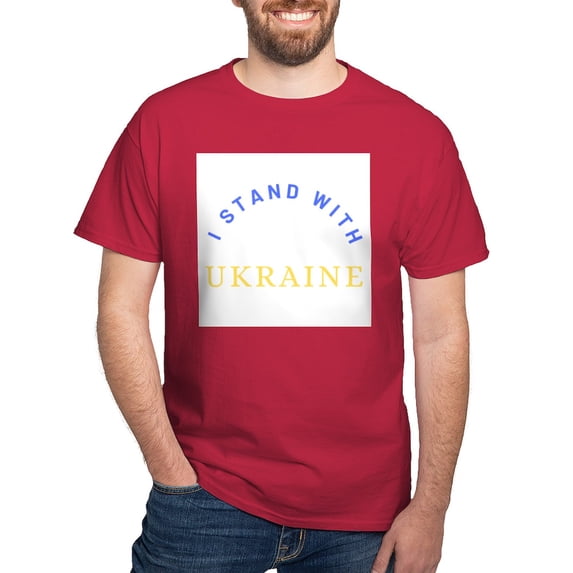 CafePress - Solidarity With UKRAINE T Shirt - Men's Classic Graphic Cotton T-Shirt